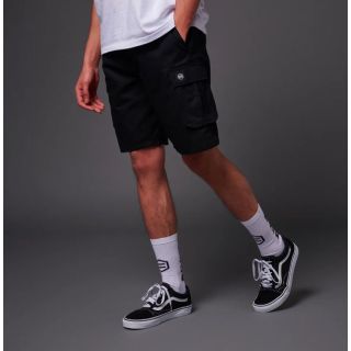 DOLLY NOIRE - Cotton Ripstop Cargo Easyshorts Black