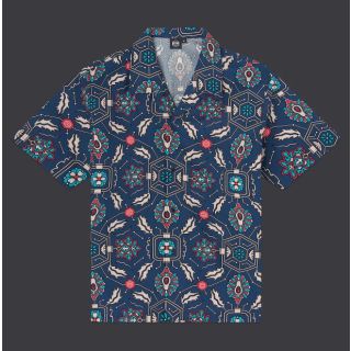 DOLLY NOIRE - Tapestry Bowling Shirt Blue