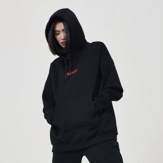 DOLLY NOIRE - Capital Glitch Over Black & Red Hoodie