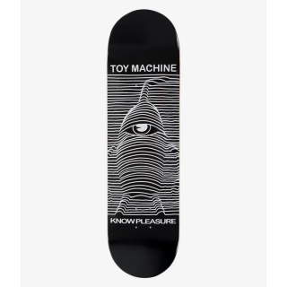 TOY MACHINE TOY DIVISION 8.5" TAVOLA DA SKATEBOARD (BLACK)