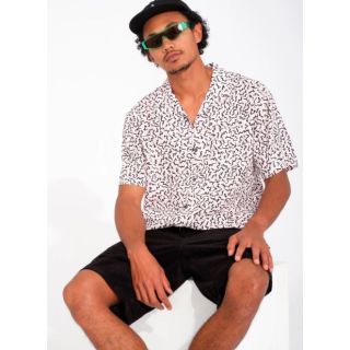 VOLCOM - ASPHALT BEACH SHIRT - LILAC ASH