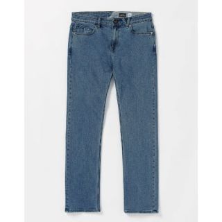 VOLCOM - SOLVER MODERN FIT JEANS - WASHED BLUE